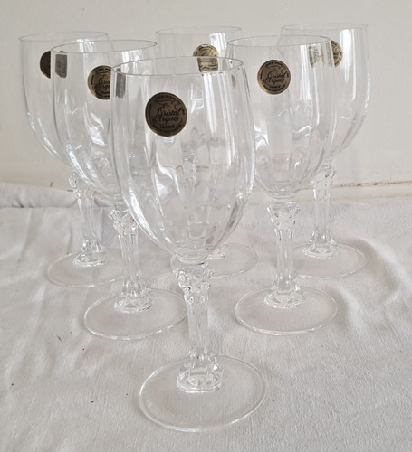 Verres eau cristal - 6,