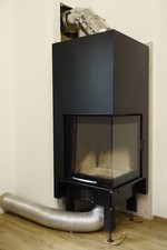 Caminetto a legno Edilkamin Side Plus 50x50 - Potenza 12 kW - Pari al nuovo