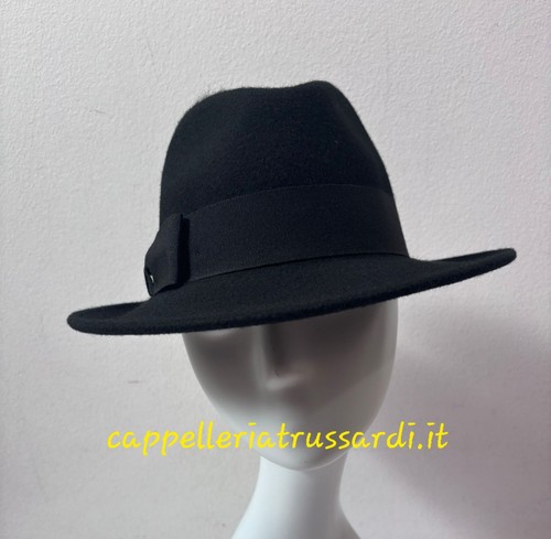 Cappello nero feltro lana - cappello,