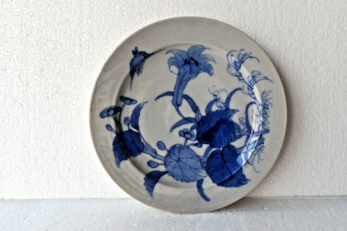 Antico cinese blu - blu, bianco