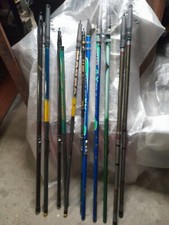 Set 12 Canne Da Pesca Per Mulinello + Bastone Guadino  - 6/8 Metri