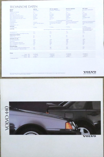Volvo 440 depliant brochure
