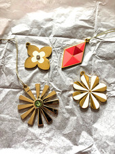 Set 4 decorazioni natalizie
