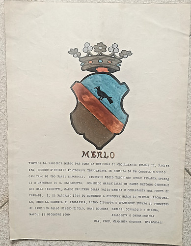 Aaa717 araldica famiglia merlo - aaa717-araldica-famiglia,