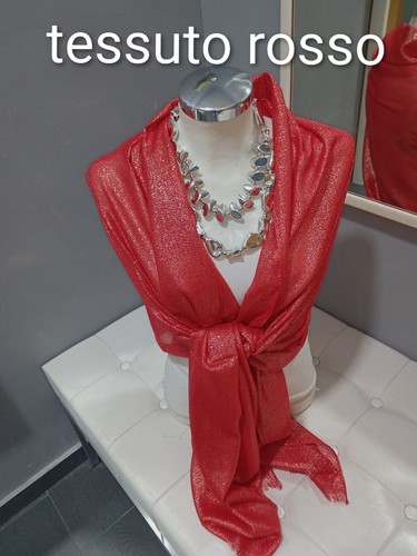 Stola rosso shimmer - stola,