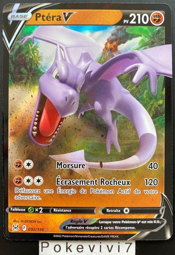 Carte pokemon ptera - carte, 092/196
