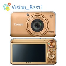 Canon PowerShot SX210 IS fotocamera digitale 14,1 MP 14X zoom ottico messa a fuoco automatica oro
