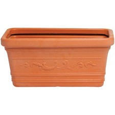 FIORIERA FESTONATA PRESTIGE  RESINA TERRACOTTA CM 80X39 H.CM 35