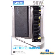 ALIMENTATORE UNIVERSALE PC PORTATILE 90W EXTRASTAR CARICABATTERIE NOTEBOOK