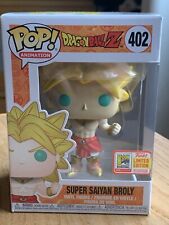 Funko Pop! Dragon Ball Z Super Saiyan Broly #402 2018 SDCC + Soft Protector 