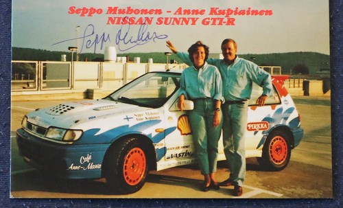 Cartolina rally firmata seppo - cartolina,