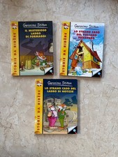 LOTTO 3 LIBRI PER BAMBINI DI GERONIMO STILTON - “MISTERI COI BAFFI”