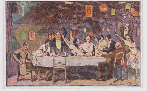 Cartolina meißen del - meißen, 1925