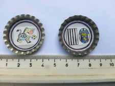 Gadget Con Calamita Fatti A Mano Nr.2 Pz Juventus. Stemmi Originali PANINI 1980