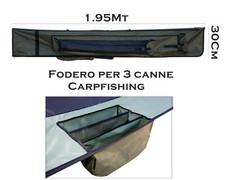 Fodero per 3 Canne da Carpfishing con Mulinelli Borsa Sacca Carp Fishing