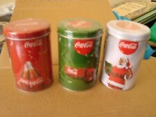 COCA COLA 3 BARATTOLi, BABBO NATALE, CAMION, 2 BOTTIGLIE, DA COLLEZIONE 