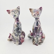 Pair of Decorative Ceramic Cat