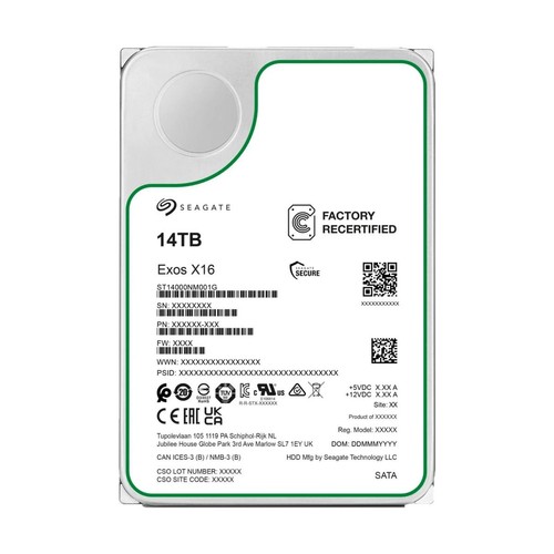 Seagate exos x16 - exos, tb