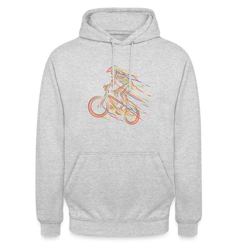 Felpa con cappuccio unisex bmx - felpa,