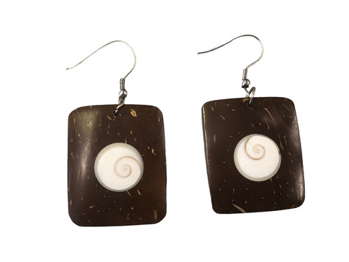 Orecchini pendente cocco - orecchini,