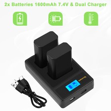 2x 7,4 V NP-FW50 batteria e