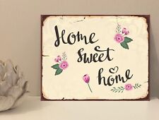 Home Sweet Home House Citazione Insegna Targa Metallo Novità Regalo fcp36