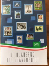 ITALIA: IL QUADERNO DEI FRANCOBOLLI DEL 2013 CPL AL FACCIALE DEI FRANCOBOLLI!!!!