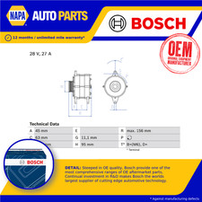Alternatore 0986031340 Bosch