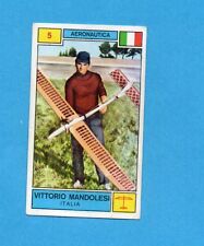 CAMPIONI SPORT 1969-70-PANINI-Figurina n.5- MANDOLESI -ITALIA-AERONAUTICA -Rec
