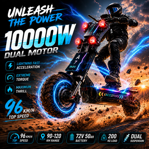 Dual motor electric scooter - dual,