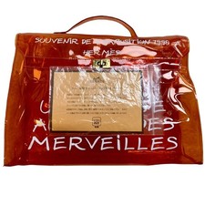 Borsa da spiaggia HERMES Vinyl Kelly Hand SOUVENIR DE L'EXPOSITION 1998 aranc...