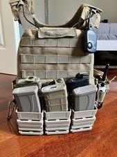 plate carrier tan accessoriato