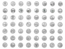 56 pz Quarti dollaro 1/4 2010-2021 Serie Parchi Nazionali USA quarter dollar