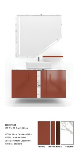 Mobile bagno rosso arredo