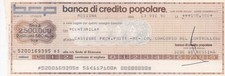 Messina - Assegno della Banca