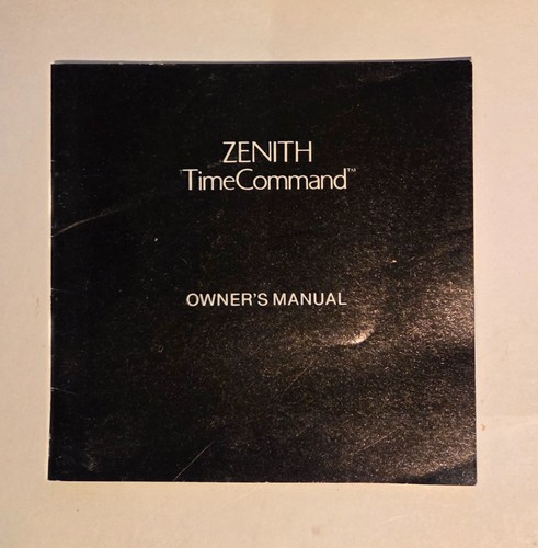 Zenith time command xltronic - zenith,
