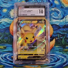 Pikachu V CGC 10 Graded Vmax