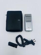 Vintage Braun 5586U Ricaricabile Rasoio Elettrico Trimmer Custodia Cavo Germania LEGGI!