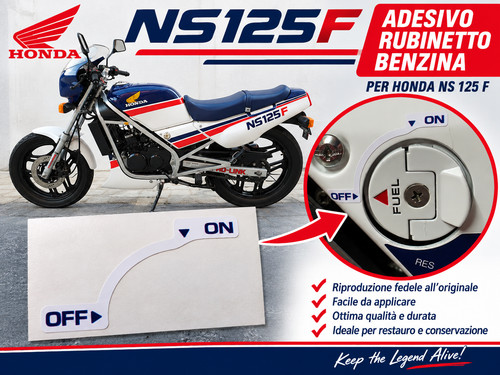 Adesivo per rubinetto benzina - per,