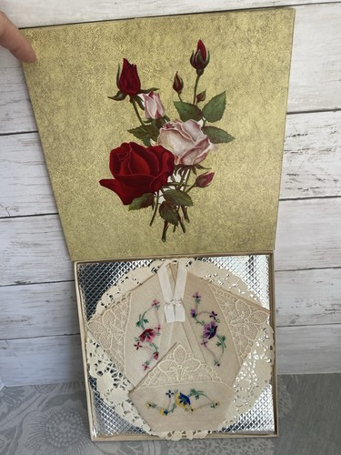 Set fazzoletto vintage scatola