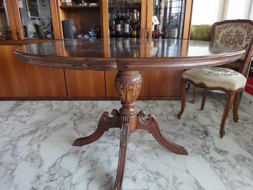 Tavolo tondo noce - tondo,