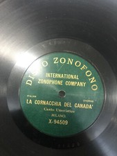 78 GIRI ZONOFONO MONOFACCIA LA CANZONE DELLA CORNACCHIA CANZONE UMORISTI MILANO