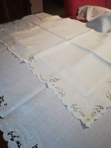 Lenzuola lino con ricami - lenzuola,