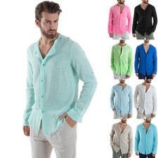 Camicia Uomo Sfrangiata Cotone