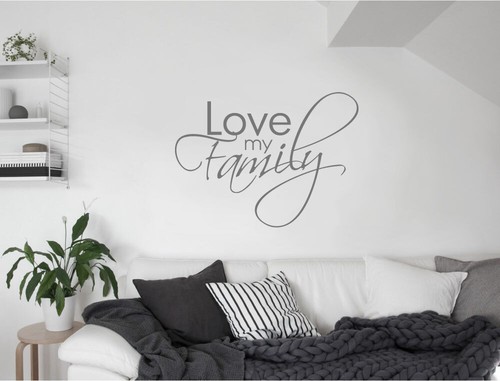 Adesivo murale love - love, family