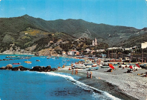 Cartolina moneglia spiaggia - moneglia,