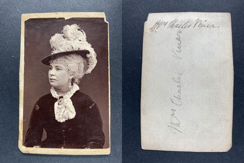 Miss charles viner vintage cdv - miss,