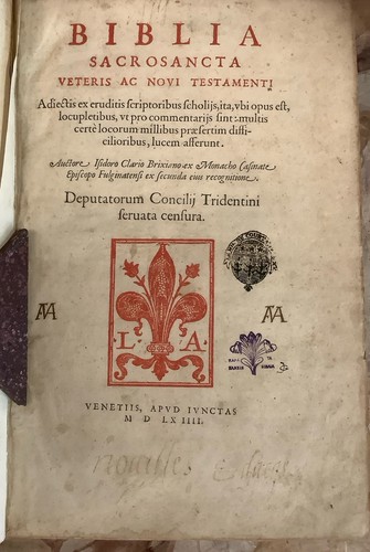 Rara bibbia 1564 biblia - bibbia, sacra