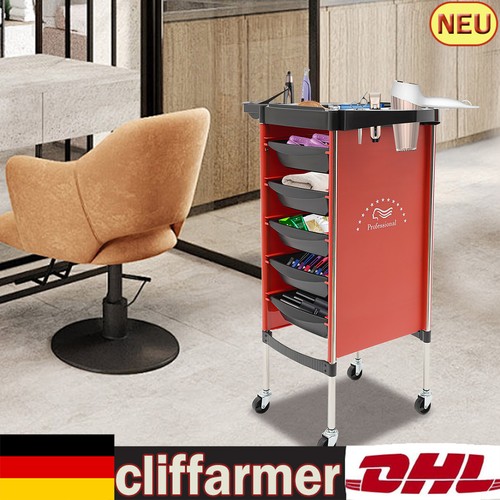 Carrello salone rosso - carrello,