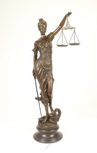 Statua scultura bronzo - , donna